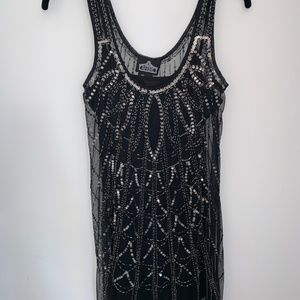 Angie Black Sequin Dress